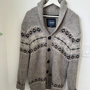 Kolby Grey Knit Cardigan – Men’s Large
